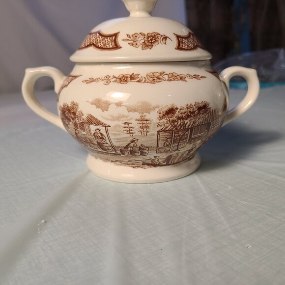 COPY - Sugar and creamer Staffordshire - Picture 5 of 7